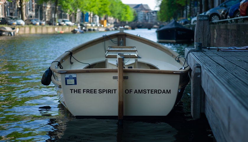 Scotch & Soda And Plastic Whale Launch Plastic Fishing Boat Made From  Recycled Bottles From The Amsterdam Canals.